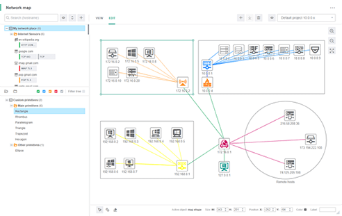 Конструктор карты сети