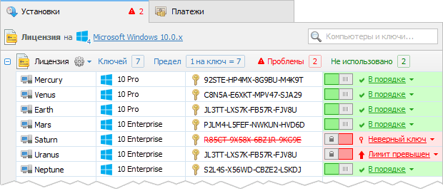 Инструмент аудита лицензий программ
